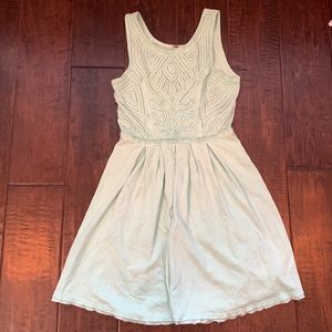 EUC Textured Teal Turquoise Free People Tank Dress M
